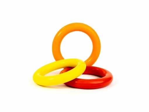 Bark Butler Basics Just A Ring Dog Toy - Orange