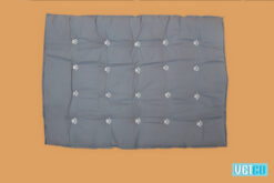 Charcoal Grey & Cornflower Blue Reversible Bed3
