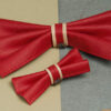We Exist Candy Apple Red Bow Tie
