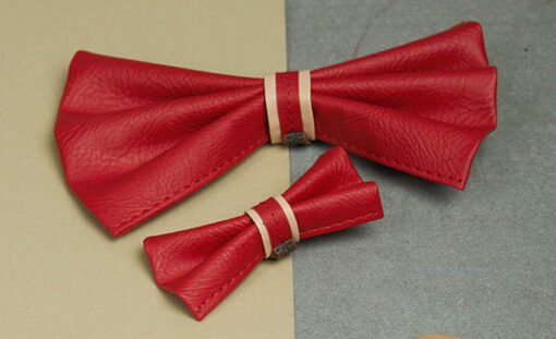 We Exist Candy Apple Red Bow Tie