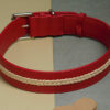 We Exist Candy Apple Red Vegan Leather Dog Collar
