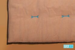We Exist Oyster Pink & Chocolate Brown Reversible Bed