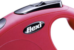 Flexi New Classic Retractable Tape Dog Leash - Red