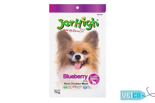 JerHigh Blueberry Stick Dog Treats with Real Chicken, 70 gms