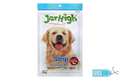 JerHigh Strip Dog Treats with Real Chicken, 70 gms