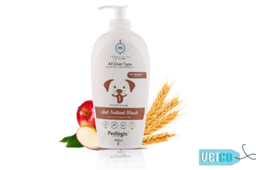 Petlogix Anti Irritant Oatmeal & Apple Cider Shampoo, 400 ml