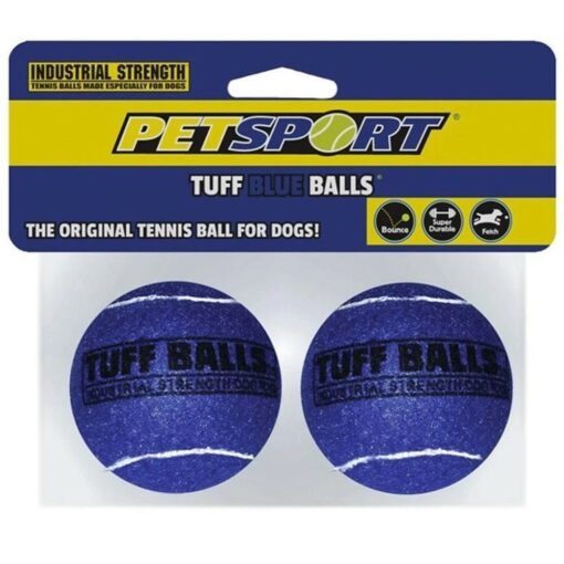 Petsport Tuff Ball Dog Toy 2 Pack - Blue
