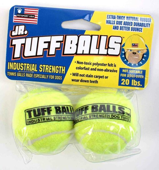 Petsport Tuff Ball Dog Toy 2 Pack - Yellow