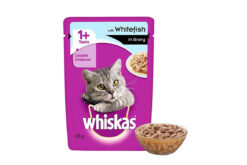 Whiskas Wet Meal Whitefish in Gravy for Adult Cats, 1