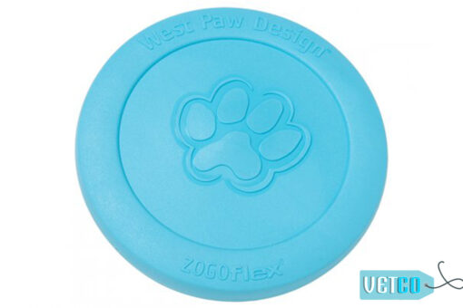 West Paw Zogoflex Zisc Frisbee Dog Toy - Aqua
