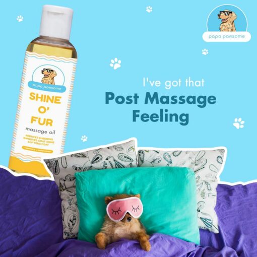 Papa Pawsome Shine O' Fur Massage Oil for Dogs, 100 ml