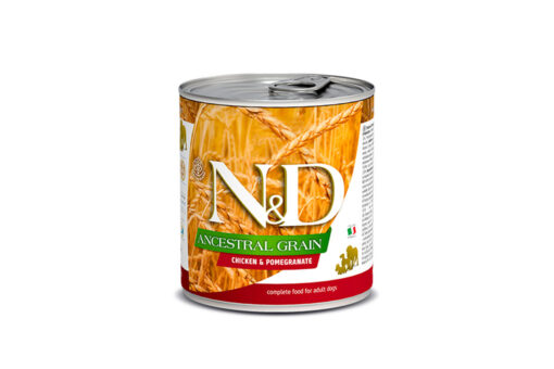 Farmina N&D Low Grain Adult Wet Dog Food Chicken & Pomegranate (Medium & Maxi Breeds), 285 gms