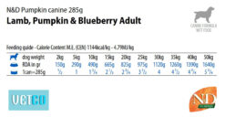 Farmina N&D Pumpkin Adult Wet Dog Food Lamb & Blueberry (Medium & Maxi Breeds), 285 gms