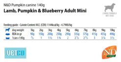 Farmina N&D Pumpkin Adult Wet Dog Food Lamb & Blueberry (Small & Mini Breeds), 140 gms