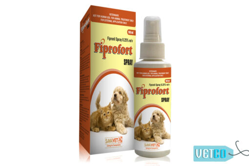 Fiprofort Tick & Flea Control Spray for Dog & Cats, 100ml