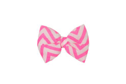 Mutt Ofcourse Chevron Pink Bow Tie for Dogs
