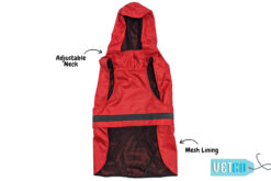 Mutt Ofcourse Dog Raincoat - Radiant Red