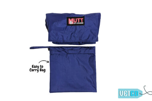 Mutt Ofcourse Dog Raincoat - Royal Blue