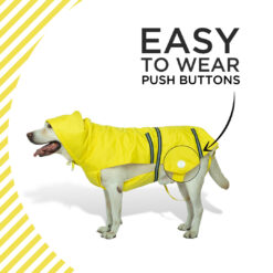 PetWale Reflective Dog Raincoat - Yellow