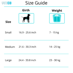 Fly harness size guide