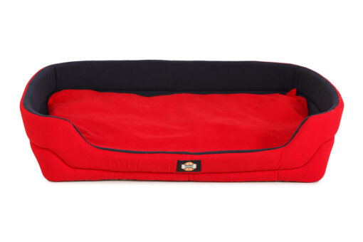 Barks & Wags Red and Blue Cuddler Dog & Cat Bed