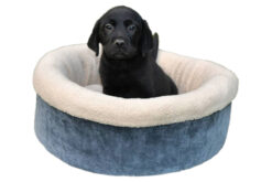 Barks & Wags Ultra-Plush Round Basket Bed