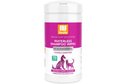 Nootie Sweet Pea & Vanilla Waterless Shampoo Dog & Cat Wipes, 70 count