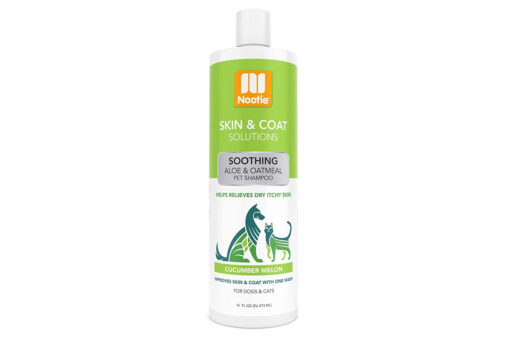 Nootie Soothing Aloe & Oatmeal Cucumber Melon Dog & Cat Shampoo, 473 ml