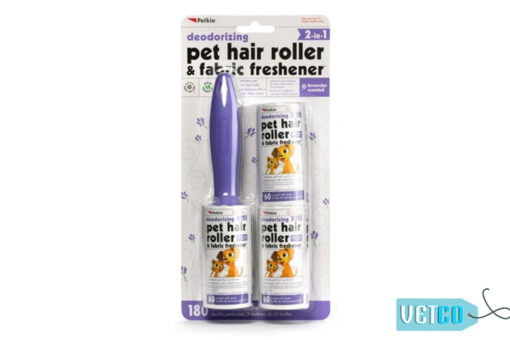 Petkin Pet Hair & Lint Roller with Fabric Freshener - Lavender, 180 count