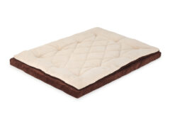 Barks & Wags Brown & Cream Lounger Dog & Cat Bed