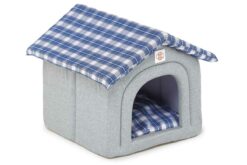 Barks & Wags Home Sweet Home Plush Hut Dog & Cat Bed