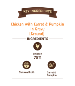 Bruno’s Wild Essentials Chicken with Carrot & Pumpkin in Gravy Wet Cat Food (All Life Stages)