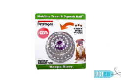 Petstages Nubbiez Treat & Squeak Ball Dog Toy - Large