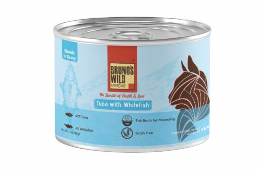 Bruno's Wild Essentials Tuna with Whitefish in Gravy Wet Cat Food (All life Stages)