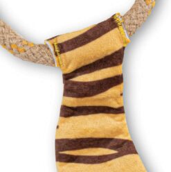 Beco Pets Dual Material Hemp Rope Tiger Dog Toy