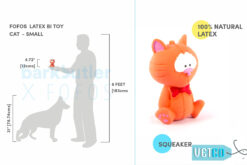 FOFOS Bi Toy Cat Latex Dog Toy – Small