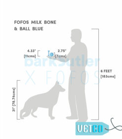 FOFOS Milk Bone & Ball Dog Toy – Blue
