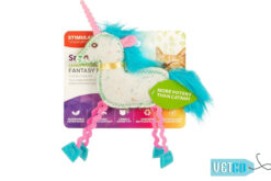 SmartyKat Fantasy Frenzy Crinkle Unicorn Catnip and Silvervine Cat Toy