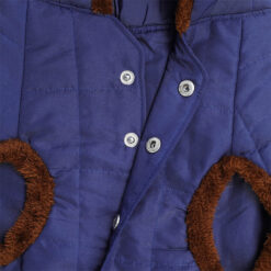 Barks & Wags Blue Fur Hood Jacket