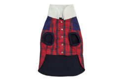 Barks & Wags Blue & Red Plaid Thermapet Jacket
