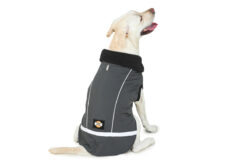 Barks & Wags Grey Microfiber Insulated Coat
