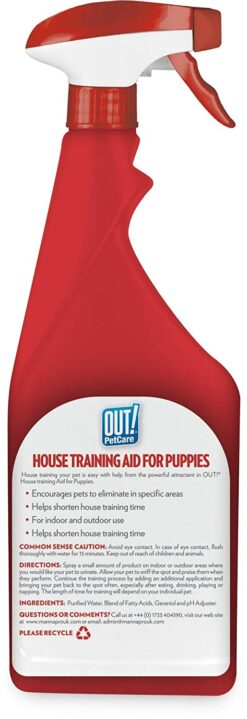 Out! Petcare House Training Aid for Puppies, 500 ml
