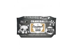 Absorb Plus Coconut Charcoal Pet Wipes, 80 Count
