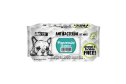 Absorb Plus Peppermint Antibacterial Pet Wipes, 80 Count