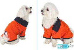 Barks & Wags Orange & Navy Blue Polo Dog Shirt