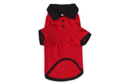 Barks & Wags Red & Black Polo Dog Shirt