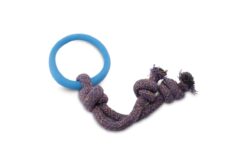 Beco Pets Hoop On A Rope Dog Toy - Blue