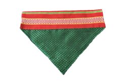 FTFK Traditional Maharashtrian Khun Dog Bandana - Green & Red