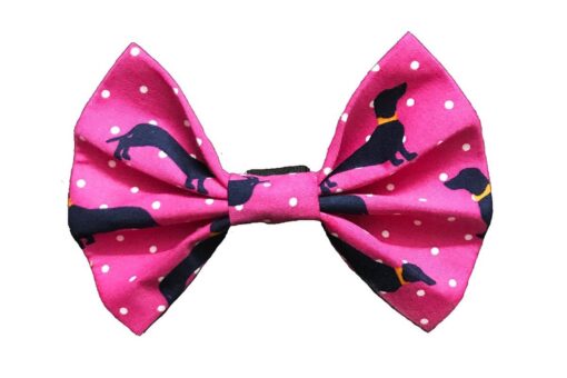 FTFK Woof Parade Bow Tie For Dogs - Pink