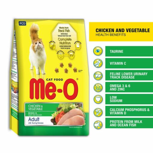 Me-O Chicken & Vegetables Adult Cat Dry Food